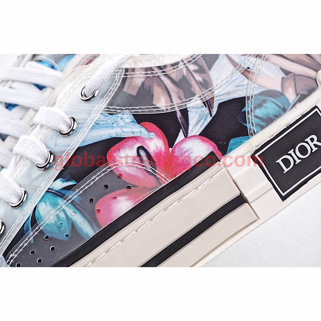 Dior B23 Oblique Slip-on Low Top Sneakers Sheer Print Sneakers